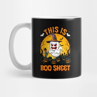 This Is Boo Sheet Ghost Retro Halloween Costume Men Women T-Shirt Mug